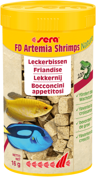 Sera FD Artemia Shrimps Nature Aquariumfutter 250 ml