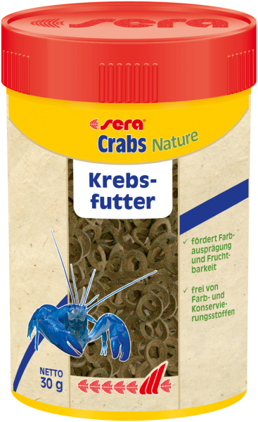 Sera Crabs Nature Aquarien Krebsfutter 30g
